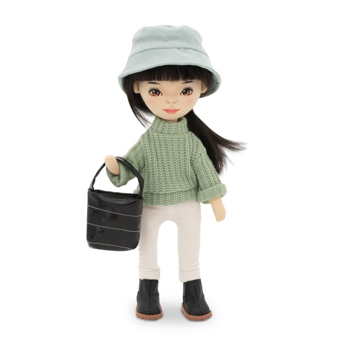 Мягкая кукла Lilu «В зеленом свитере», 32 см, серия: Весна - фото 1906189086