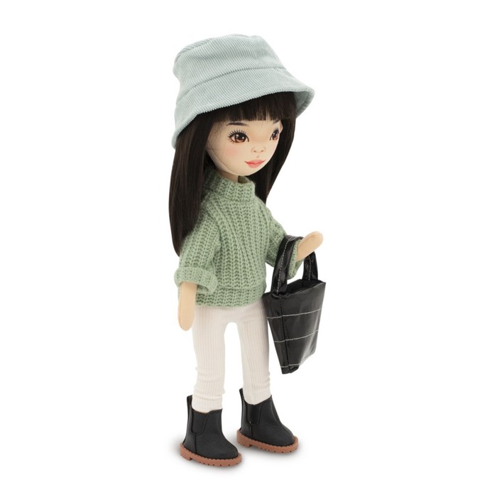Мягкая кукла Lilu «В зеленом свитере», 32 см, серия: Весна - фото 1906189087