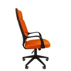 Кресло офисное Chairman 525, с подлокотниками, на колёсиках, ткань, цвет оранжевый - Фото 3