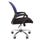Кресло офисное "Chairman" 696 TW хром, синее - Фото 2