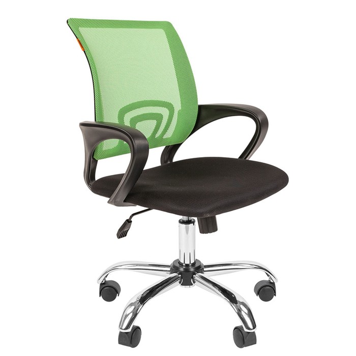 Кресло офисное "Chairman" 696 TW хром, светло-зеленое - Фото 1