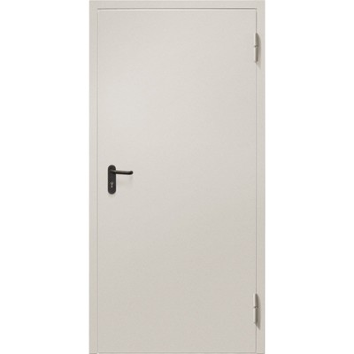 Дверь противопожарная металлическая «ДП-1-60», 2050×950 мм, левая, цвет светло - серый