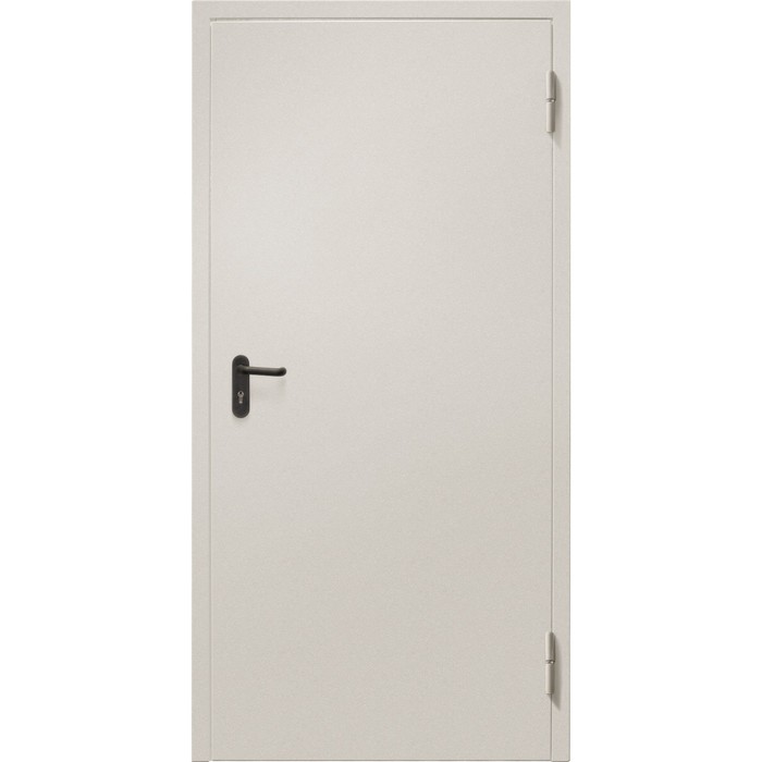 Дверь противопожарная металлическая «ДП-1-60», 2050×950 мм, левая, цвет светло - серый - Фото 1