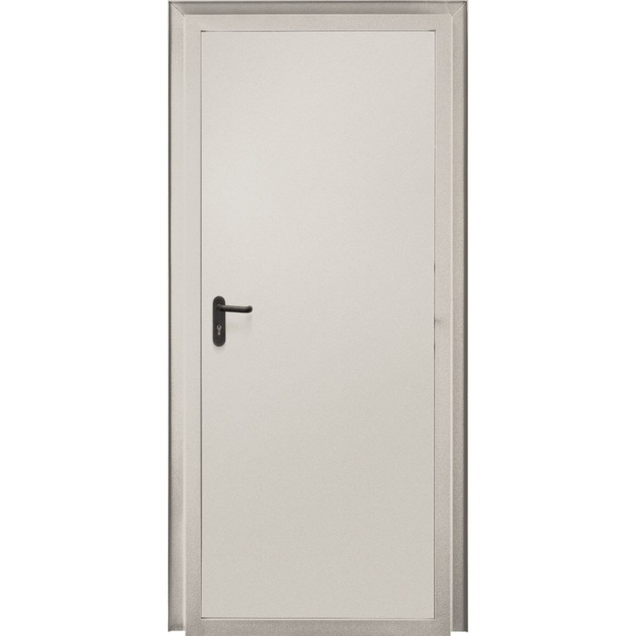 Дверь противопожарная металлическая «ДП-1-60», 2050×950 мм, правая, цвет светло - серый - Фото 1