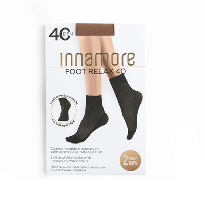 Носки женские Innamore FOOT RELAX 40 (2 пары), цвет загар (daino), размер 36-40