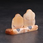 Сувенир  " Воробьи парочка", селенит - фото 24199554