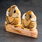 Сувенир  " Воробьи парочка", селенит - фото 24199556