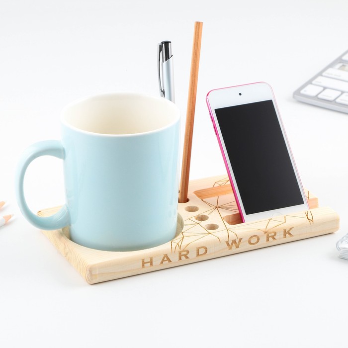 

Подставка для телефона «Hard Work», дерево, 21,7 х 20 х 11 см