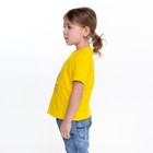 Футболка для девочки, цвет жёлтый, рост 92-98 см - Фото 4