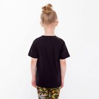 Футболка для девочки, цвет чёрный, рост 128-134 см 9507097