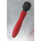 Двусторонний вибромассажер Black&Red by Toyfa, силикон, красный, 21 см - Фото 5