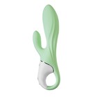 Нереалистичный вибратор Satisfyer Air Pump Bunny 5, силикон, зеленый, 15 см - Фото 9