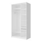 Шкаф-купе Лофт 1200х620х2300 Белый гладкий/Дуб Эльза - фото 12831700