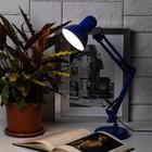 Настольный светильник N-214-E27-40W-BU Е27 с основанием синий - Фото 6