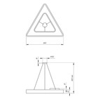 Светильник светодиодный Geometria Delta 42Вт 4000К 2300Лм IP40 80х80х8 черный - Фото 3