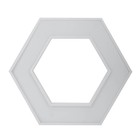 Светильник светодиодный Geometria Hexagon 45Вт 4000К 2500Лм IP40 60х60х8 белый - Фото 4