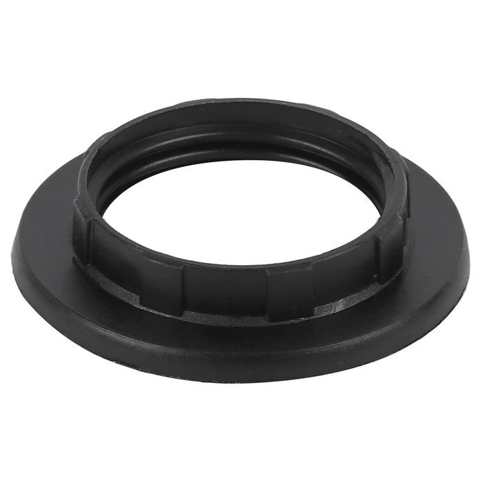 Кольцо для патрона E14, пластик, черное (50/1000/24000) - Фото 1
