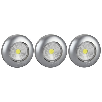 Пушлайт SB-504 Аврора самоклеящийся 3шт серебристый COB