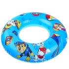 Круг надувной для плавания 55 см, детский, Щенячий патруль, цвет голубой - фото 7122131