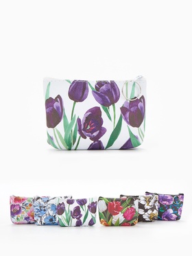 МИКС/цветы на чёрном