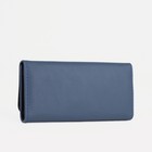 Кошелёк женский на кнопке, цвет синий - Фото 2