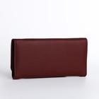 Кошелёк на кнопке, цвет бордовый - Фото 2
