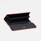 Кошелёк женский на кнопке, цвет красный - фото 25273849