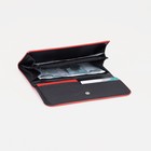 Кошелёк женский на кнопке, цвет красный - фото 25273850