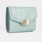 Кошелёк женский на кнопке, 11.5×2×9 см, однотонный, мятный - Фото 6