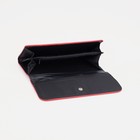 Кошелёк женский на кнопке, цвет красный - фото 22039258