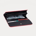 Кошелёк женский на кнопке, цвет красный - фото 22039259