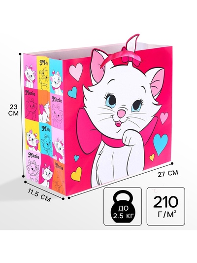 Пакет ламинированный «Кошечка», 23×27×11.5 см