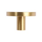 Ручка-кнопка CAPPIO, d=33 мм, h=20 мм, латунь, цвет золото - фото 25351120