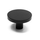 Ручка-кнопка CAPPIO LOFT, d=33 мм, h=20 мм., латунь, цвет черный - фото 805334294