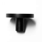 Ручка-кнопка CAPPIO LOFT, d=33 мм, h=20 мм., латунь, цвет черный - фото 805334296