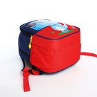 Рюкзак на молнии, цвет синий/красный - фото 6820770