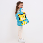 Рюкзак детский на молнии, 2 наружных кармана, цвет голубой/жёлтый - Фото 6
