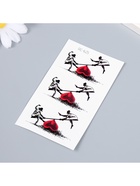 Переводные тату цветные «Любовные качели/Взгляд на любовь», временные татуировки, 10.5×6 см, МИКС - Фото 5