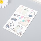 Татуировка на тело цветная "Мишки. Зимние забавы" 12х7,5 см (комплект 4 шт) - фото 30903993