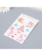 Переводные тату на тело цветные «Радости единорога», 12×7.5 см 9323571