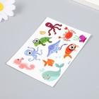 Татуировка на тело цветная "Жители морских глубин" 11,5х8 см, МИКС (комплект 12 шт) - фото 23103374