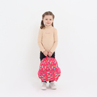 Рюкзак детский на молнии, наружный карман, цвет малиновый - фото 9735728