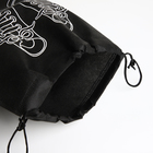 Мешок для обуви на шнурке, с прозрачной вставкой, принтом, размер 27×0.5×36 см, спанбонд, чёрный - Фото 3