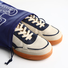 Мешок для обуви на шнурке, цвет синий - Фото 4