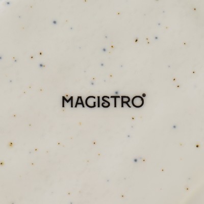 Блюдце фарфоровое Magistro Poursephona, d=16 см, белое