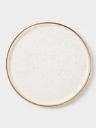Блюдо фарфоровое сервировочное с бортиком Magistro Poursephona, d=20 см, бежевый - Фото 1