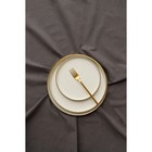 Блюдо фарфоровое сервировочное с бортиком Magistro Poursephona, d=25.5 см, бежевый - Фото 9