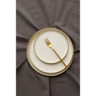 Блюдо фарфоровое подстановочное с бортиком Magistro Poursephona, d=27.5 см, бежевый - Фото 7