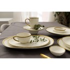 Блюдо фарфоровое сервировочное Magistro Poursephona, d=21 см, бежевый - Фото 6