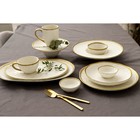 Блюдо фарфоровое сервировочное Magistro Poursephona, d=24 см, бежевый - Фото 11